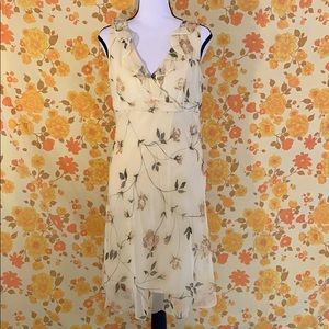 Cute True Vintage Polyester Ruffle Floral Dress